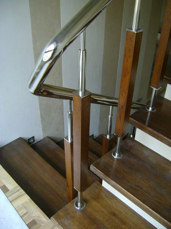 Перила из нержавейки комбинированые
