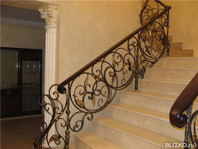 Кованые перила в стиле Рококо